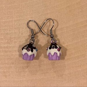 cute girly cupcake earrings